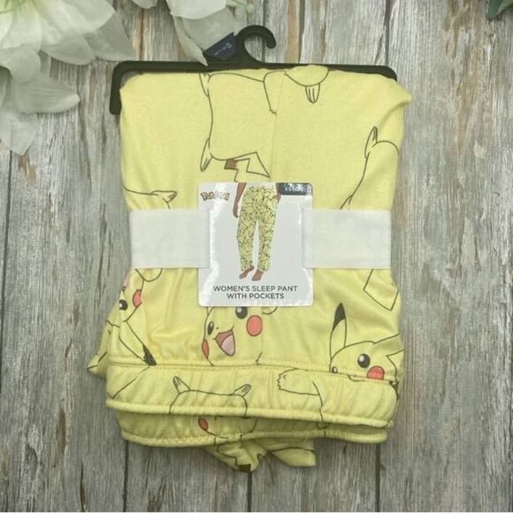 Women’s Pokemon Pikachu Print Lounge Pajama Sleep Pants Size XS - Picture 2 of 5